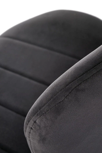 Čalouněná sametová židle Griviza černá do jídelny a obývacího pokoje moderní Intesi