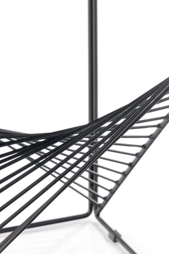 Moderní čtvercový konferenční stolek ze skla černý 50x50 cm do obývacího pokoje Intesi