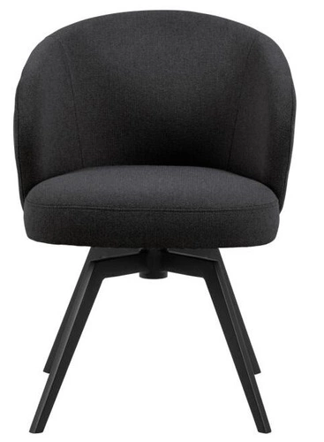 Otočená jídelní židle Darlene Actona čalouněná antracitová moderní skandinávská