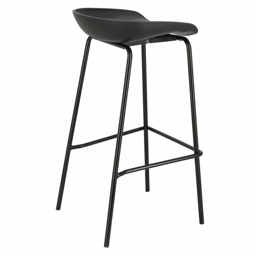 Barová stolička Grego černá 75 cm OUTLET