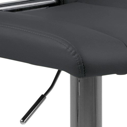 Barová židle Sylvia šedá čalouněná s opěrkou výškově nastavitelná moderní do kuchyně a k ostrůvku Actona