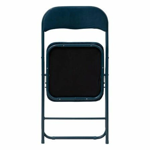 Skládací kovová jídelní židle VIC 5five simply smart moderní modrý samet