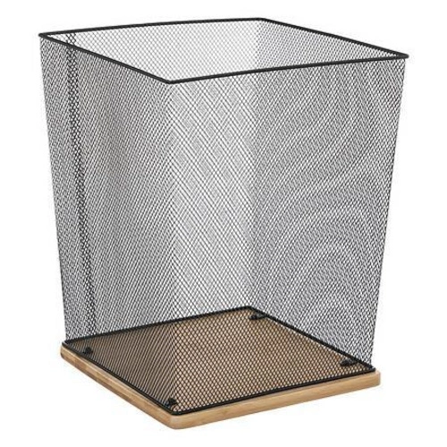 Kancelářský odpadkový koš Havi černý kovovo-bambusový 19l moderní 5five simply smart