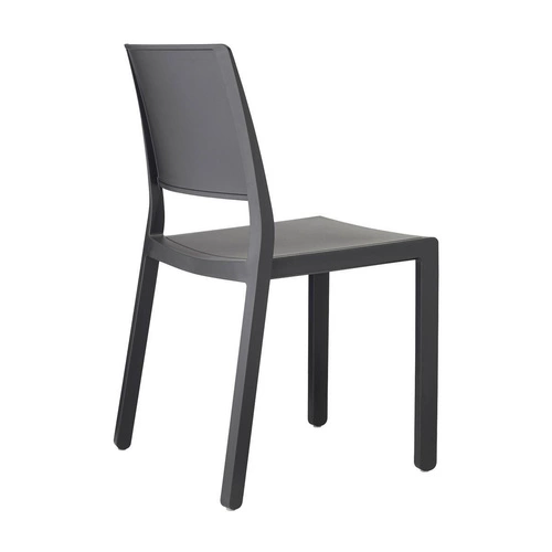 Zahradní plastová židle Kate SCAB Design antracit, stohovatelná, snadno čistitelná