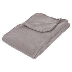 Fleecová deka Atmosphera šedá měkká a hřejivá pléd na pohovku do obýváku 125x150 cm