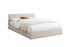 Čalouněná postel Lexington 160x200 béžová s úložným prostorem do ložnice