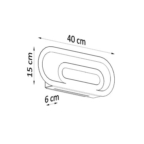 Nástěnné svítidlo SACCON bílé moderní kovové do obývacího pokoje a ložnice Sollux Lighting