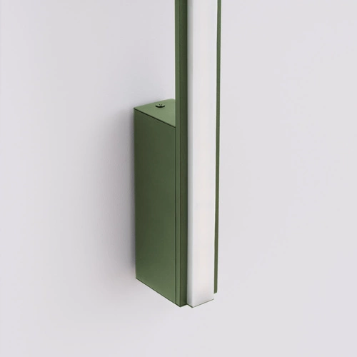 Moderní nástěnné LED svítidlo LAGOM 120 olivově zelené hliník do obývacího pokoje a ložnice Thoro