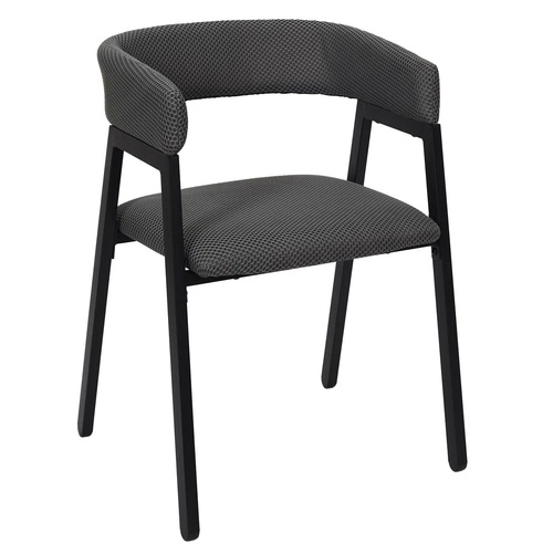 Čalouněná židle Craft Intesi šedá s područkami do jídelny a kuchyně moderní