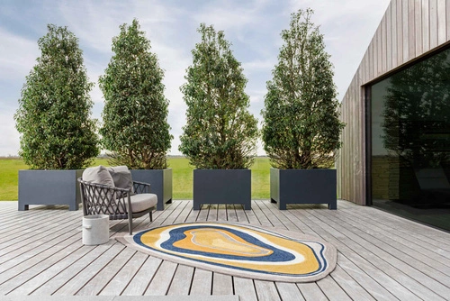 Venkovní moderní koberec Aura multicolor 160x230 snadno čistitelný na terasu a balkon