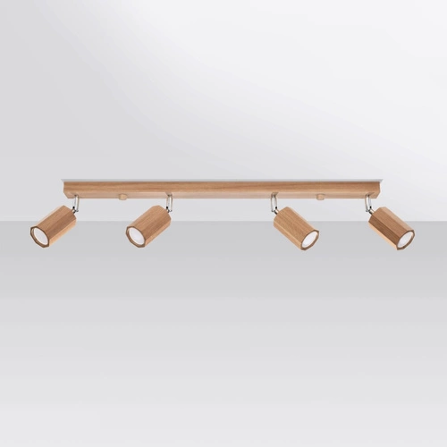 Stropní svítidlo ZEKE 4 dub