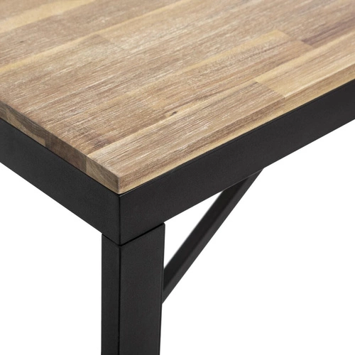 Lavice Edena z akáciového dřeva a kovu do předsíně a jídelny, 170 cm