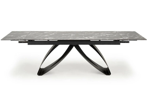 Rozkládací jídelní stůl Margareth černý mramor 180–260 cm moderní industriální Intesi