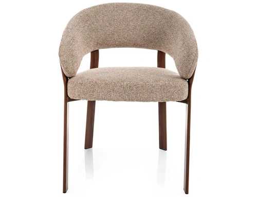 Židle Goja béžová s područkami do jídelny Intesi