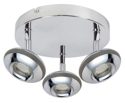 Stropní svítidlo Skipper stropní svítidlo 3x6W LED cob kulatá hlava 1e s kloubovým systémem kd chrom