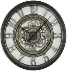 Industriální nástěnné hodiny Meca Atmosphera 50 cm loftové do obýváku a předsíně