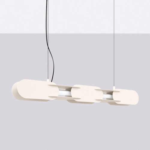 Závěsné LED svítidlo CHAIN 91 béžové moderní nad kuchyňský ostrůvek
