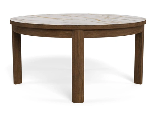 Konferenční stolek Southampton Actona kulatý moderní krémový do obýváku