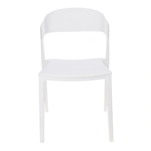 Židle Ribbon Intesi bílá moderní plastová do jídelny a kuchyně