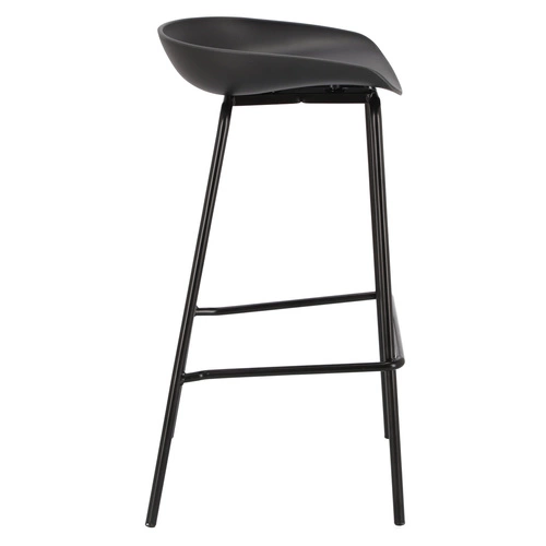 Barová stolička Grego černá 75 cm OUTLET