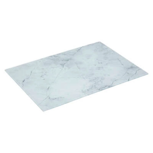 Skleněné bílé prkénko na krájení marble 5five simply smart glamour na servírování 40x30 cm