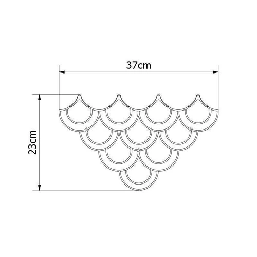 Nástěnný věšák Husk bílý moderní kovový do předsíně POLYHEDRA