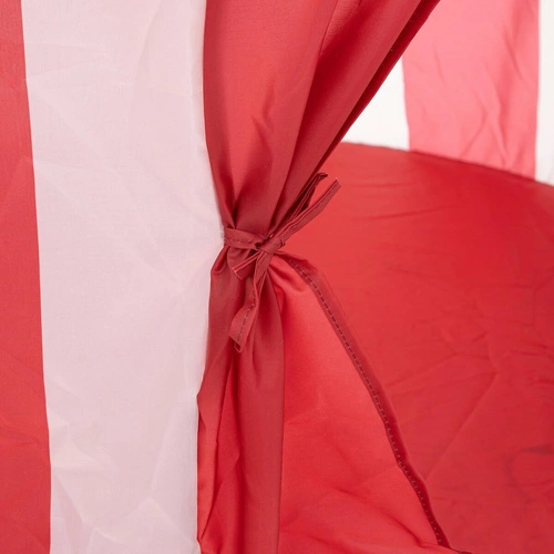 Cirkusový dětský stan červený/bílý