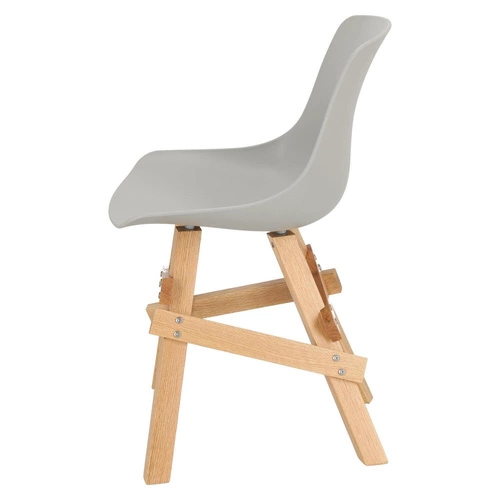 Jídelní židle Rail Intesi šedá moderní skandinávská dřevěné nohy
