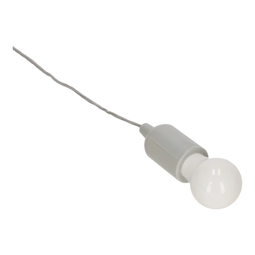 Závěsná lampa s šedou žárovkou