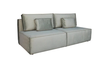 Rozkládací pohovka Toro šedá dvoumístná do obýváku s úložným prostorem na spaní