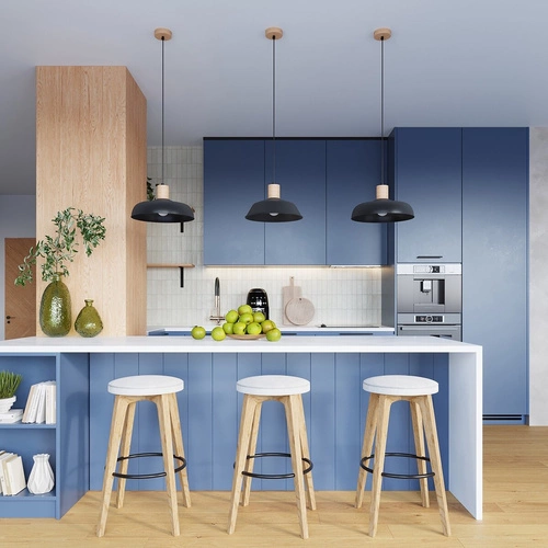 Závěsné svítidlo INDY černé skandinávské do obýváku a nad stůl 38 cm SOLLUX LIGHTING