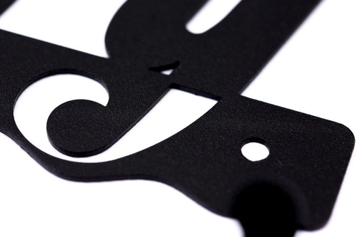 Kovový nástěnný věšák do předsíně černý moderní 60 cm Dzień dobry 01 Intesi