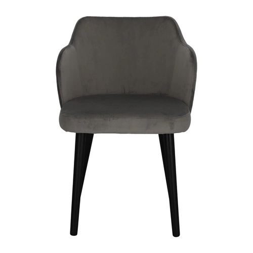 Čalouněná jídelní židle Bergen šedá s područkami moderní skandinávský styl Intesi