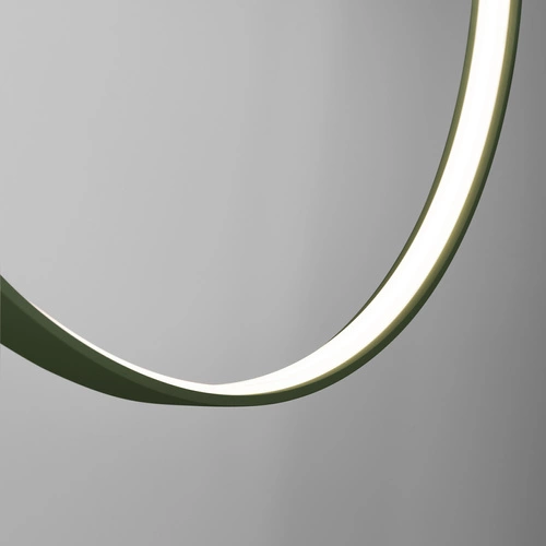 Závěsné LED svítidlo RIO olivově zelené moderní nad jídelní stůl 55 cm