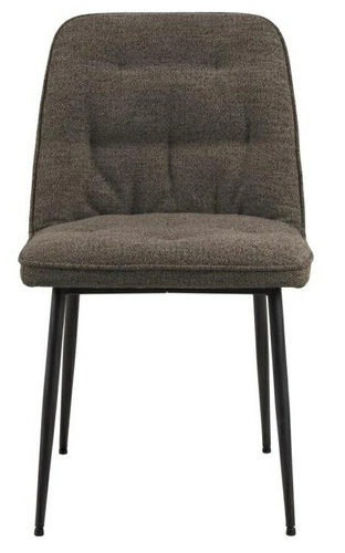 Čalouněná židle Brooke Actona hnědá s prošívaným opěradlem do jídelny a obývacího pokoje loft