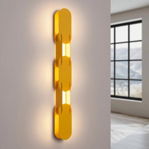 Nástěnné svítidlo CHAIN 91 žluté LED moderní do obývacího pokoje