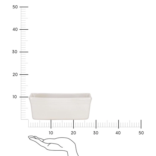 Keramická forma na biskupský chlebíček Cornisa Intesi bílá na pečení chleba a moučníků 28 cm snadné čištění