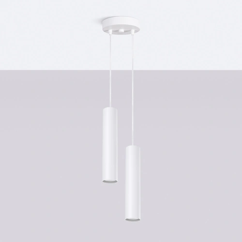 Stropní svítidlo LAGOS 2P bílá moderní do obýváku a kuchyně dvoubodové