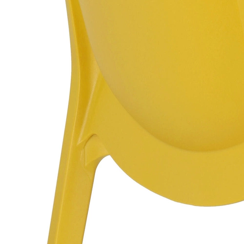 Zahradní žlutá stohovatelná židle z plastu Ginevra moderní na zahradu a terasu SCAB Design