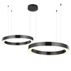 Závěsné LED svítidlo CIRCLE Step into Design 60+80 cm šedé, nastavitelné do obýváku