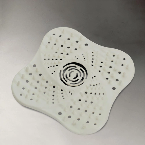 Silikonové bílé sítko do dřezu a umyvadla Intesi moderní 13,3 cm do kuchyně a koupelny