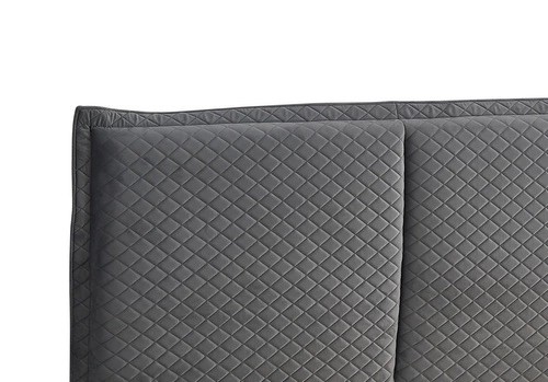 Čalouněná manželská postel Beck 160x200 šedá s úložným prostorem moderní do ložnice