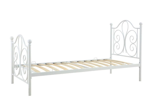 Kovová postel Tala 90x200 bílá moderní do ložnice snadno čistitelná
