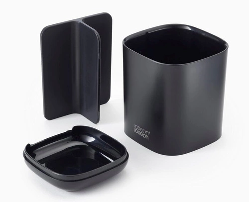 Joseph Joseph EasyStore černý koupelnový organizér na zubní kartáčky a pastu