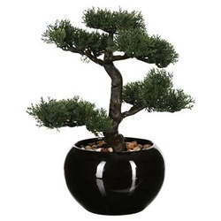 Umělé bonsai stromek Atmosphera 36 cm v boho květináči do obýváku nebo kanceláře