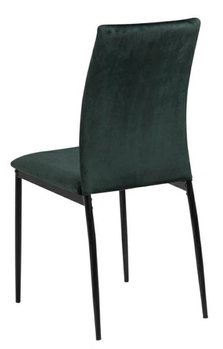 Actona Demina čalouněná sametová jídelní židle zelená