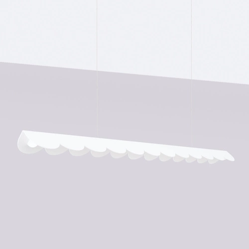 LED stropní svítidlo BISCUIT bílé moderní s nastavitelnou výškou do obýváku a jídelny