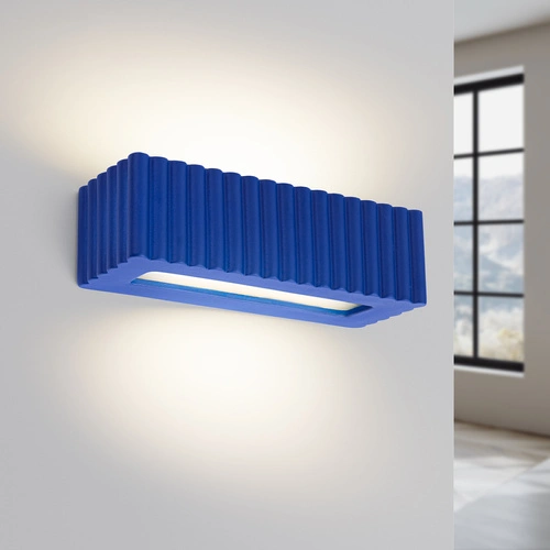 Nástěnné svítidlo RIGATA ultramarínové keramické moderní do obývacího pokoje