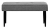 Čalouněná lavice Alize 100 cm šedá moderní do předsíně s černými nohami