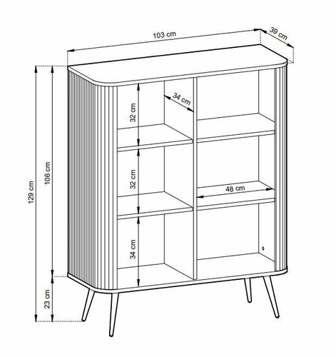 Černá sestava nábytku do obývacího pokoje Seda s černými nohami